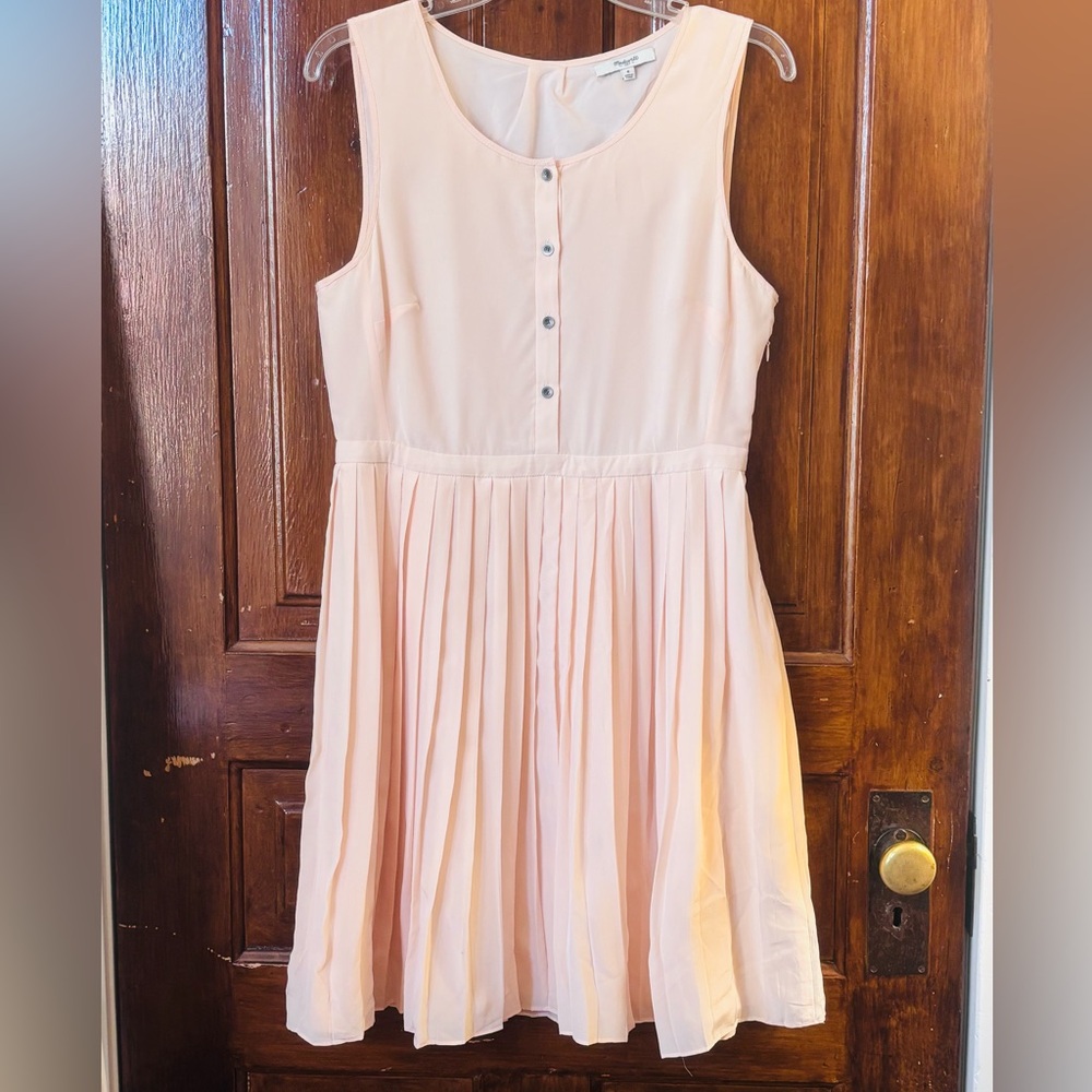 Madewell Peach Silk Slip Dress